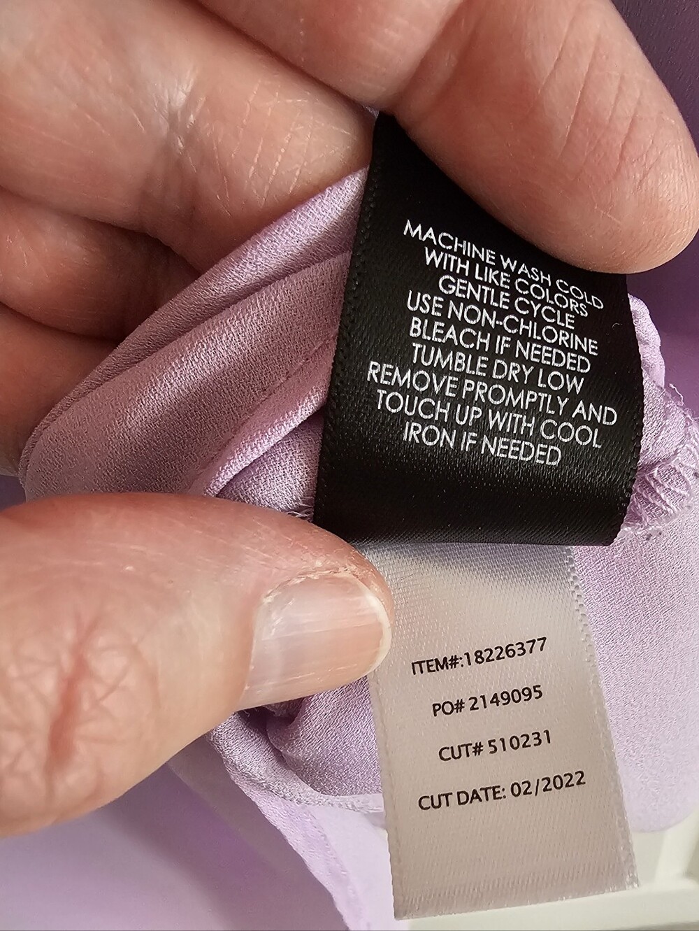 Torrid Harper 3/4 Sleeve Pullover Blouse In Soft Lavender - Picture 5 of 9